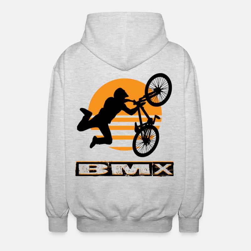 Vélo BMX - Veste à capuche unisexe - gris clair chiné