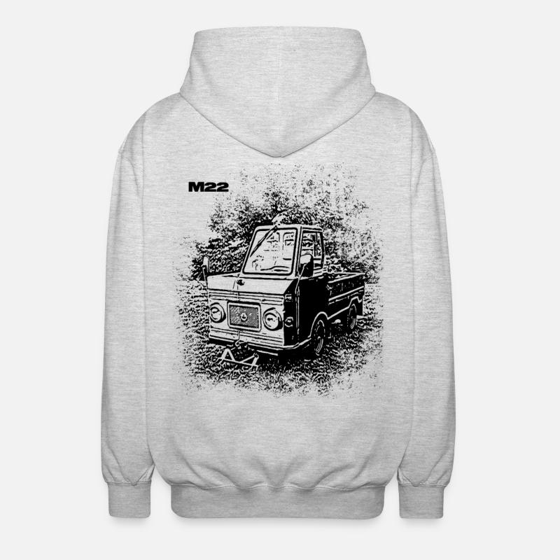 Multicar M22 - Unisex Hooded Jacket - light heather grey