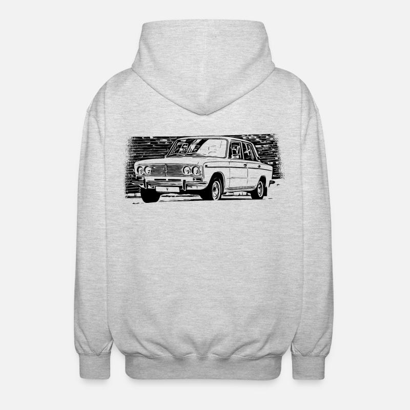 WAS 2103 Lada 1500 Schiguli - Unisex Kapuzenjacke - Hellgrau meliert