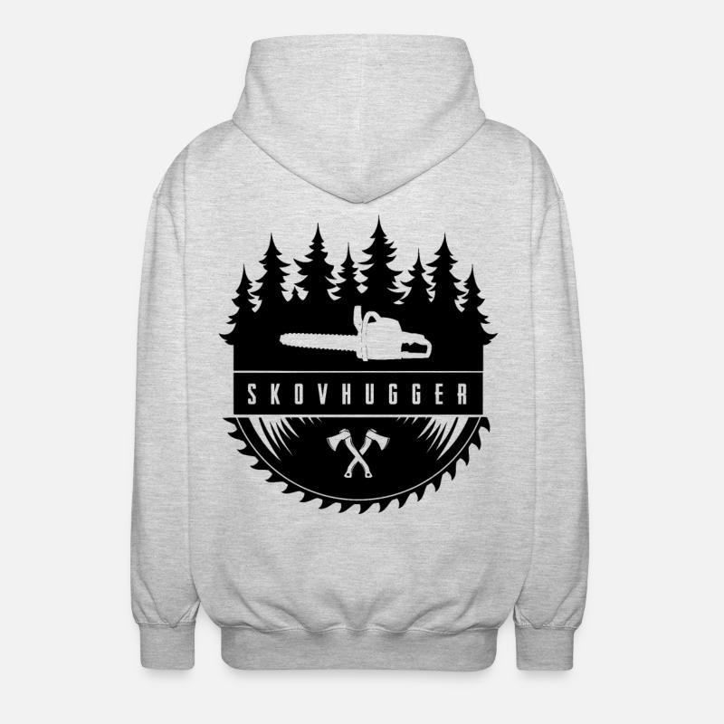 Bûcheron - Veste à capuche unisexe - gris clair chiné