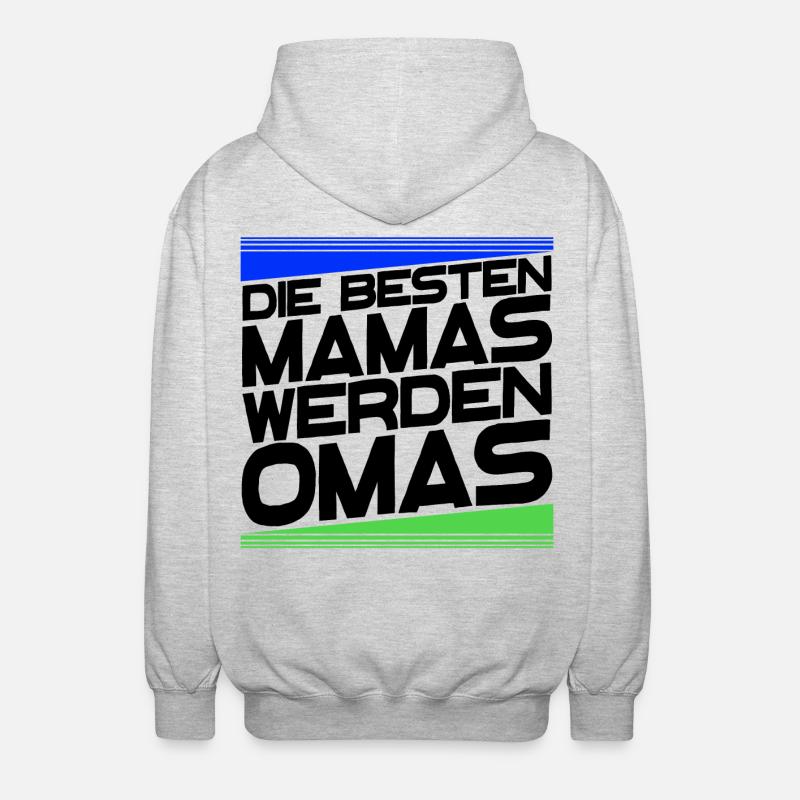 Gratulation Oma Statement Großmutter Alles Gute - Unisex Kapuzenjacke - Hellgrau meliert