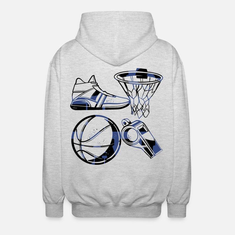 Basketteur - Veste à capuche unisexe - gris clair chiné