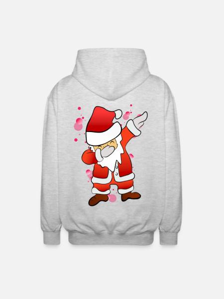 Dabbing Nicholas - Unisex Hooded Jacket - light heather grey