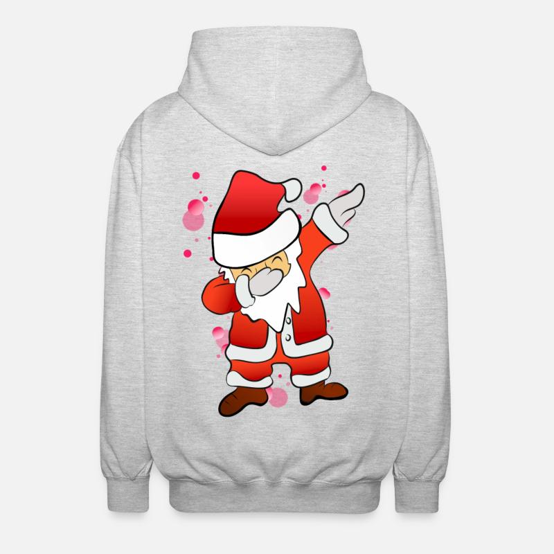 Dabbing Nicholas - Unisex Hooded Jacket - light heather grey