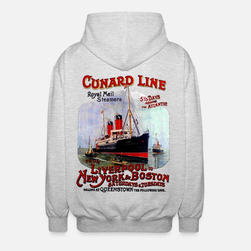 LINER TRANSATLANTIC CREATION LOUIS RUNEMBERG - Unisex Kapuzenjacke - Hellgrau meliert