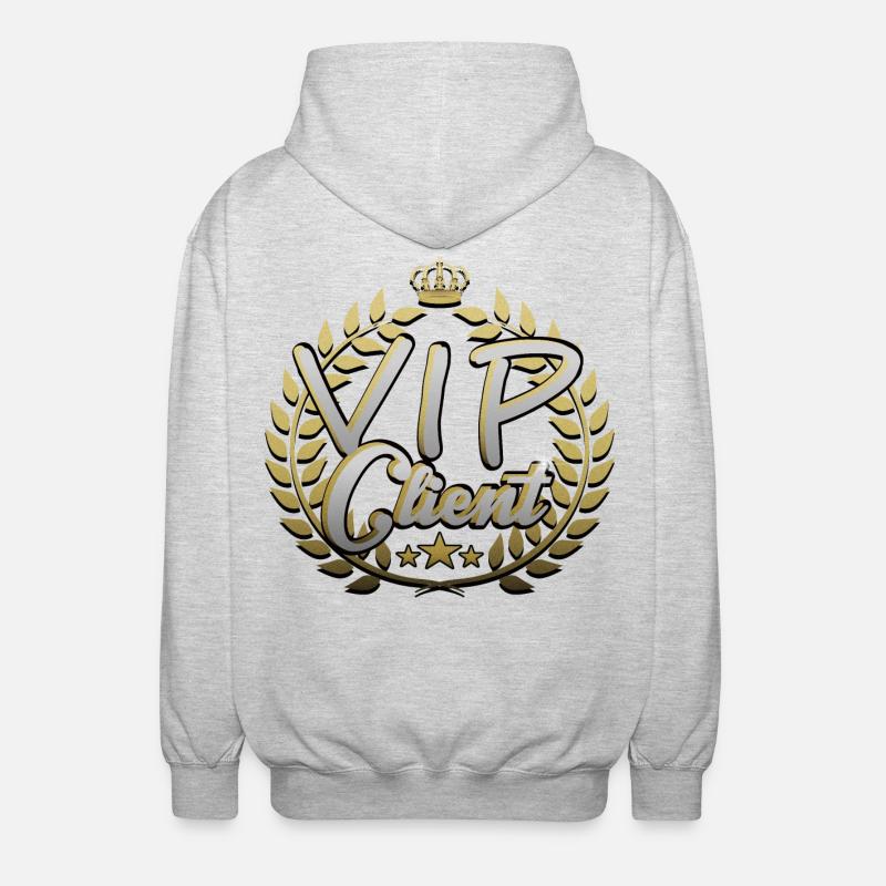 VIP Client - Unisex Hooded Jacket - light heather grey