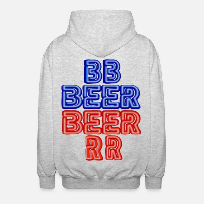 BEER - Veste à capuche unisexe - gris clair chiné