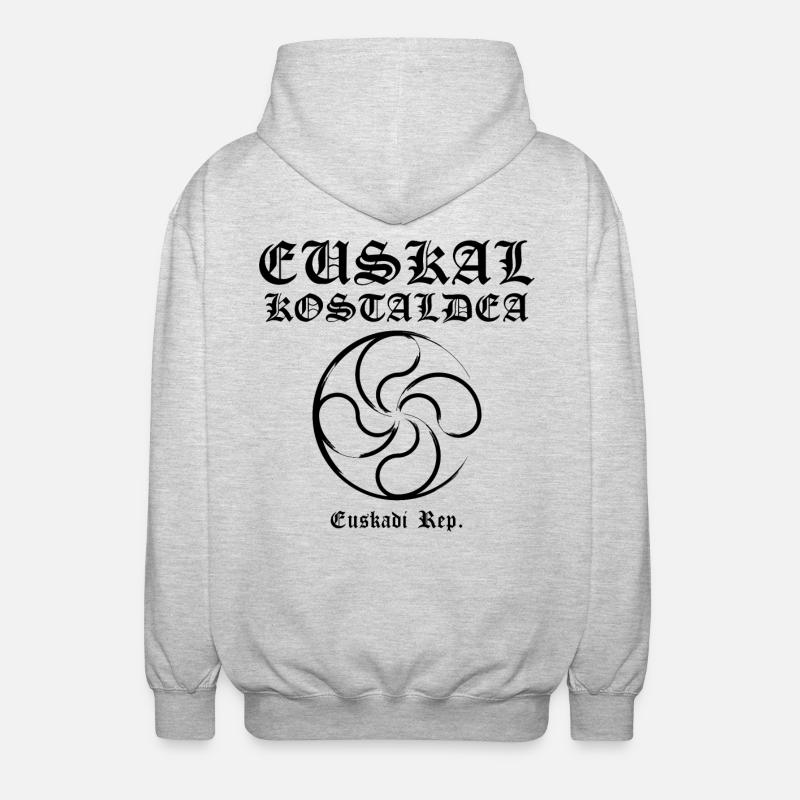 Croix Basque - Veste à capuche unisexe - gris clair chiné