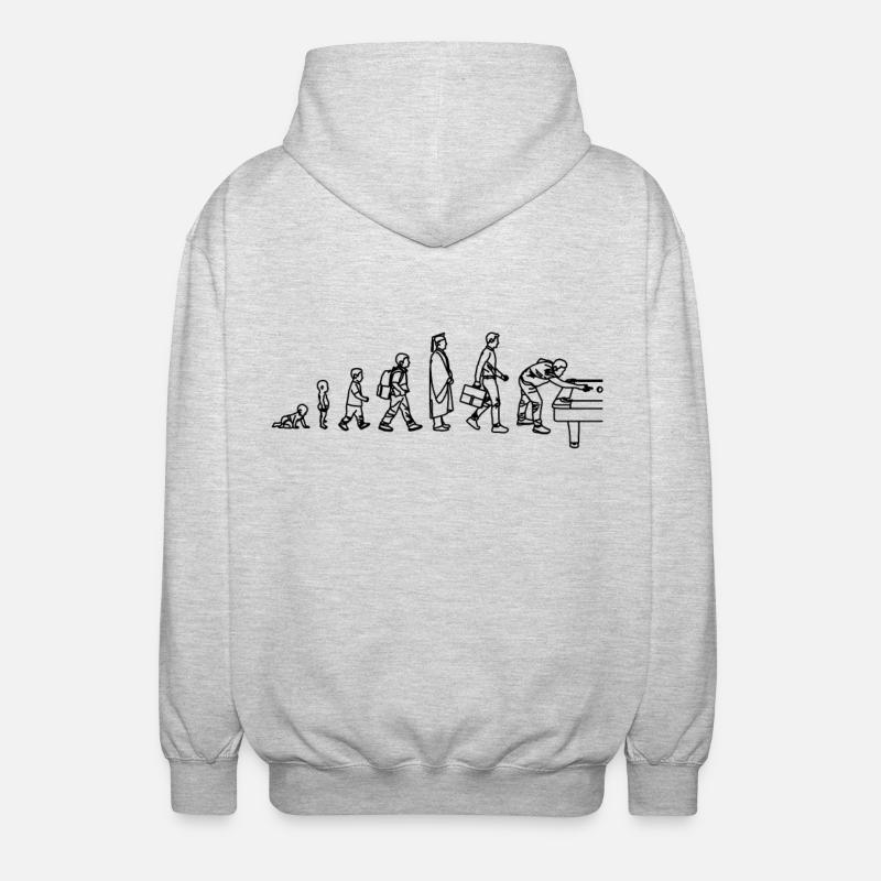 Billiard Evolution - Unisex Hooded Jacket - light heather grey