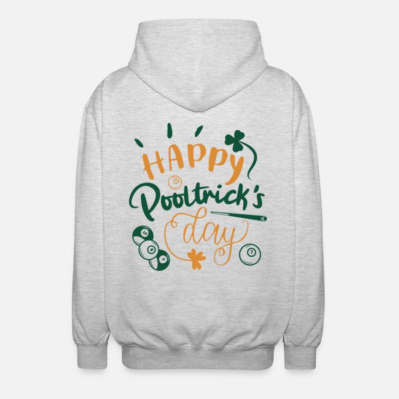 Billard St. Patrick - Veste à capuche unisexe - gris clair chiné