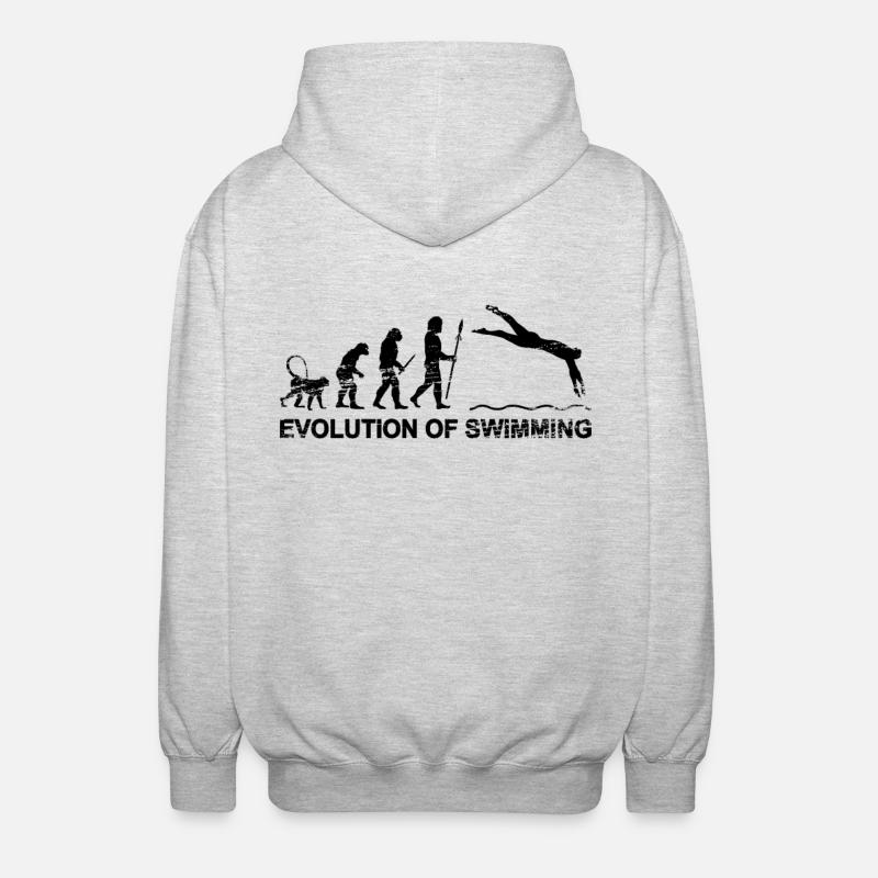 Évolution du flotteur - Veste à capuche unisexe - gris clair chiné