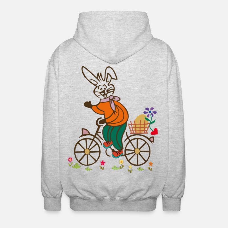 Easter , Easter Egg, Easter - Unisex Hooded Jacket - light heather grey
