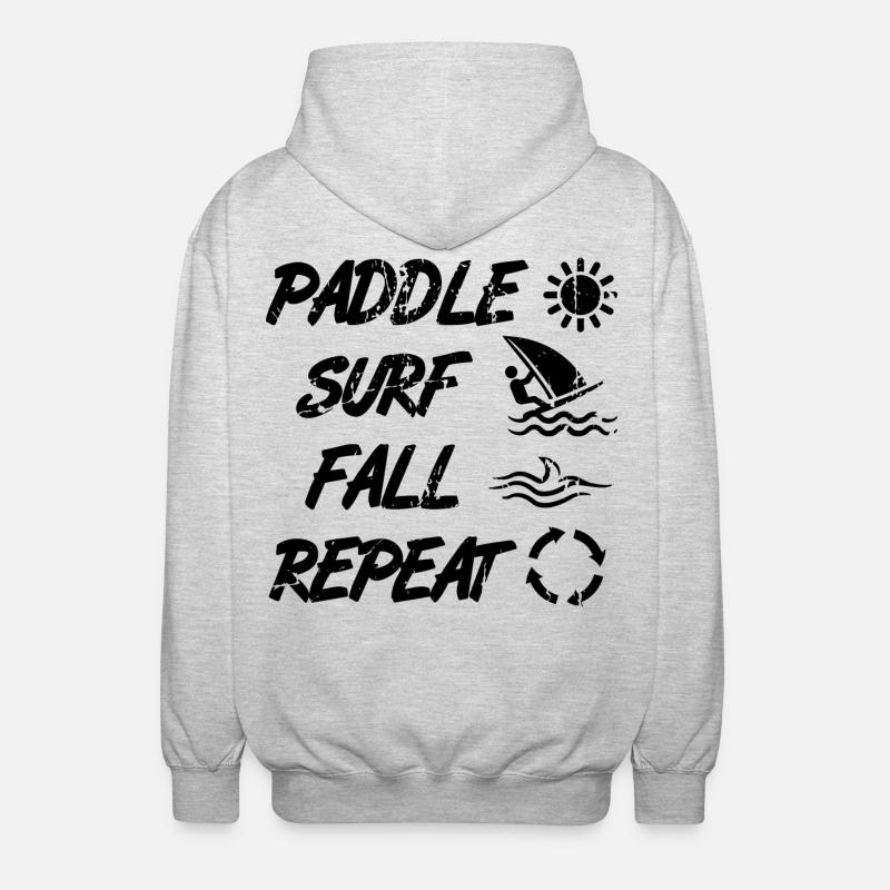 Techniques de planche à voile - Veste à capuche unisexe - gris clair chiné