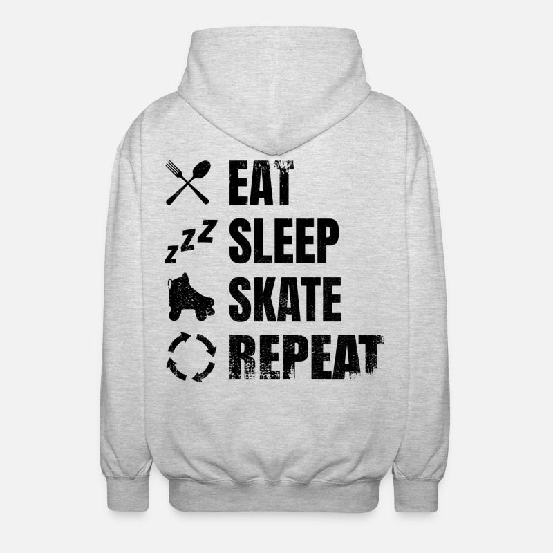 Roller skating routine - Unisex Hooded Jacket - light heather grey