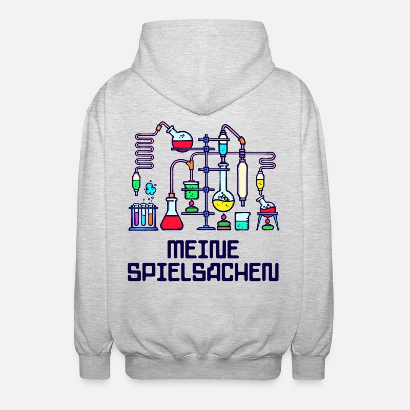 Beruf Wissenschafter Statement Workaholic Karriere - Unisex Kapuzenjacke - Hellgrau meliert