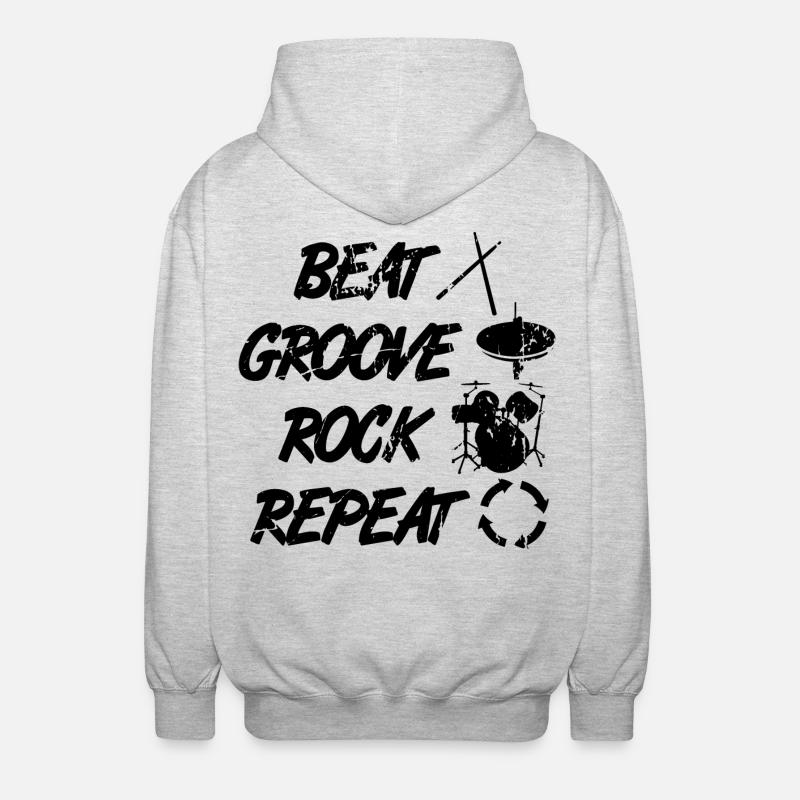 Percussion Techniques - Veste à capuche unisexe - gris clair chiné