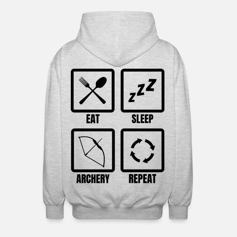 Archer Routine - Unisex Hooded Jacket - light heather grey