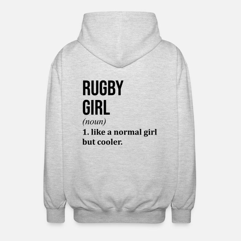 Rugby - Unisex Hooded Jacket - light heather grey