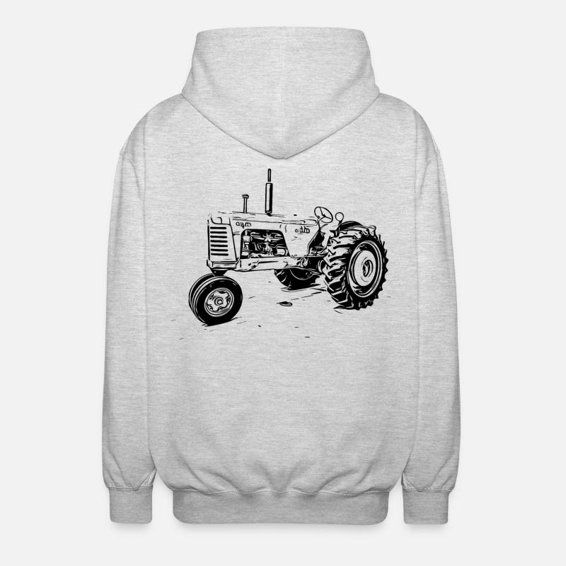 Oliver 88 Traktor - Unisex Kapuzenjacke - Hellgrau meliert