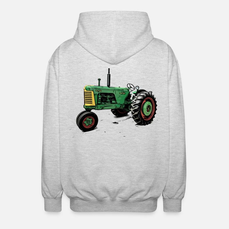 Oliver 88 Traktor - Unisex Kapuzenjacke - Hellgrau meliert