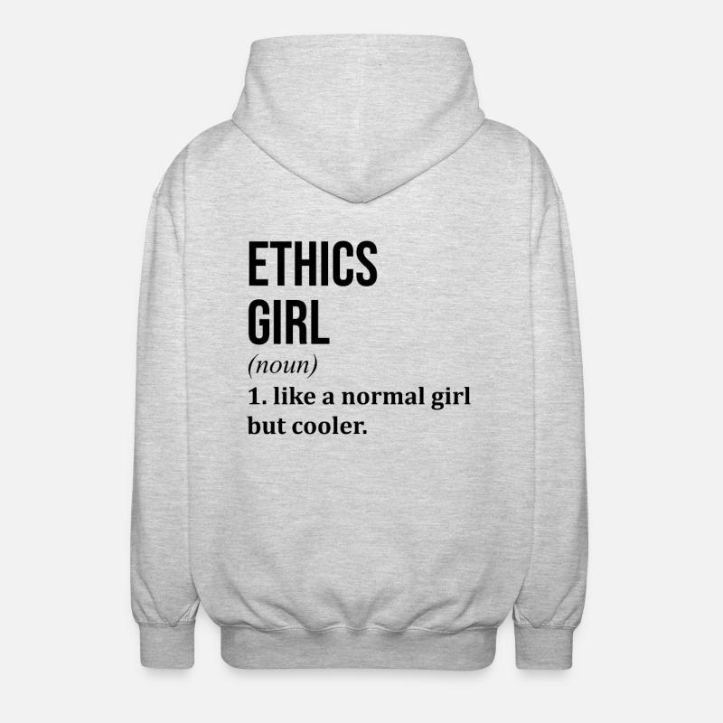 Ethics - Unisex Hooded Jacket - light heather grey