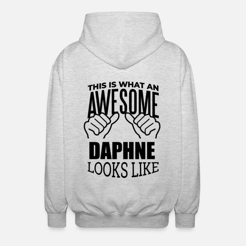 Daphne - Veste à capuche unisexe - gris clair chiné