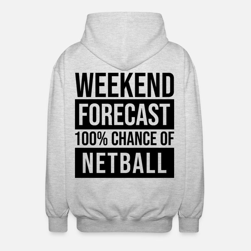 Netball - Veste à capuche unisexe - gris clair chiné