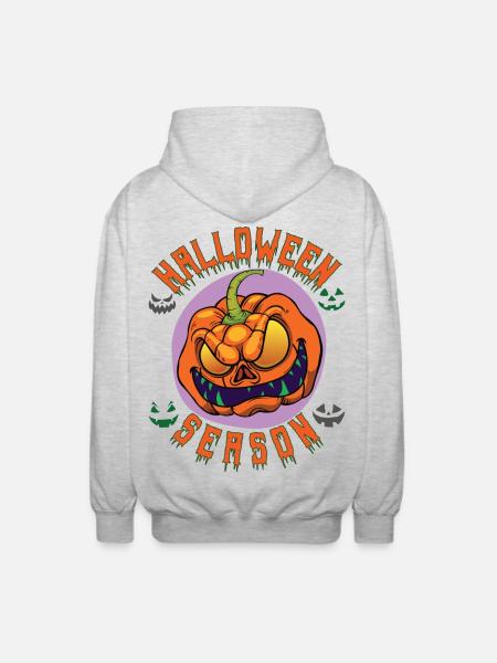 Saison d’Halloween - Veste à capuche unisexe - gris clair chiné