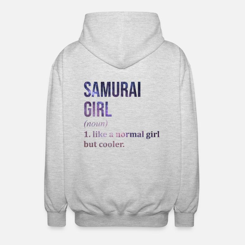 Samurai Samurai Samurai - Unisex Hooded Jacket - light heather grey