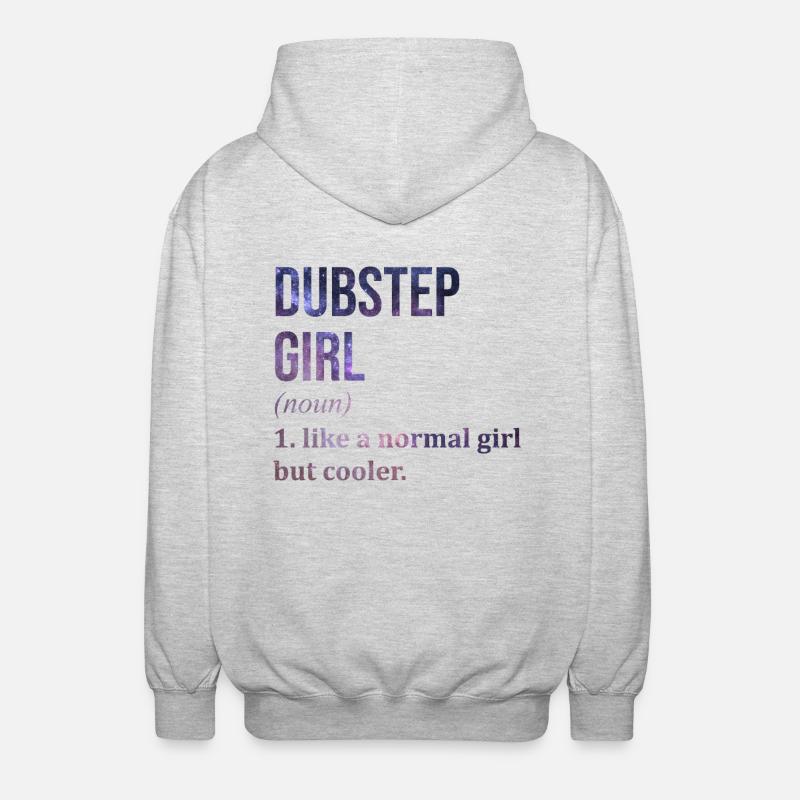 Dubstep Dubstep Dubstep - Unisex Kapuzenjacke - Hellgrau meliert