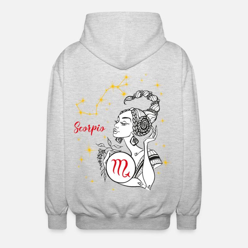 Scorpio - Unisex Kapuzenjacke - Hellgrau meliert