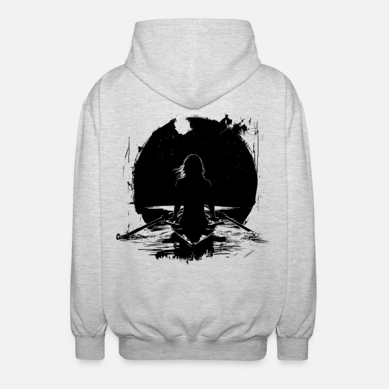Rameuse Dessin - Veste à capuche unisexe - gris clair chiné