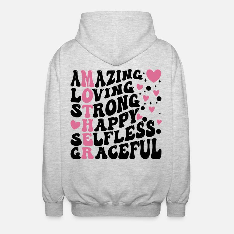 Die beste Mutter aller Zeiten - Unisex Kapuzenjacke - Hellgrau meliert