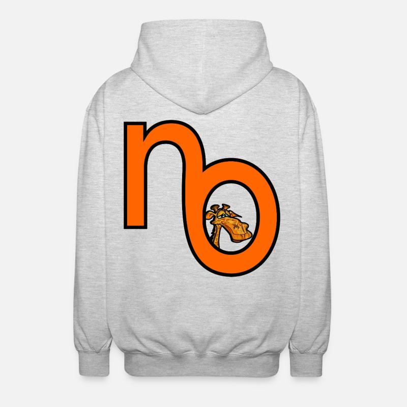 GIRAFFE NO - Unisex Hooded Jacket - light heather grey