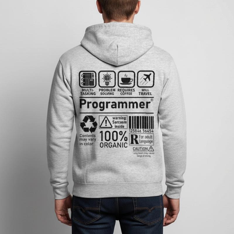 Programmeur multitâche, la résolution de problèmes nécessite Veste à capuche unisexe