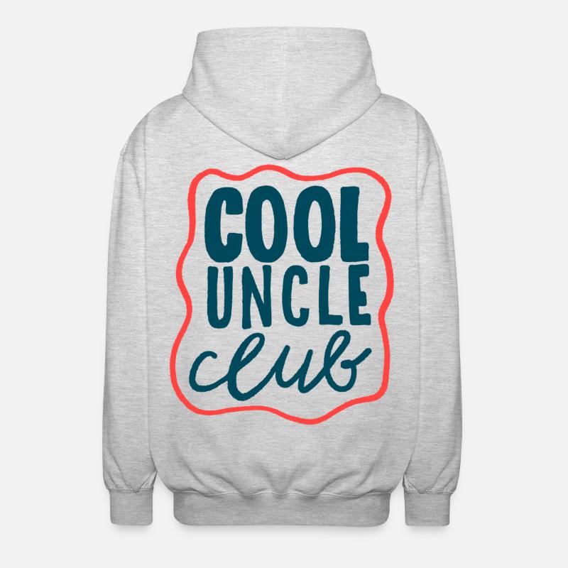 Cool Uncle Club - Déclaration de Cooles - Veste à capuche unisexe - gris clair chiné