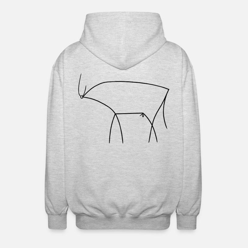Bull - Unisex Hooded Jacket - light heather grey