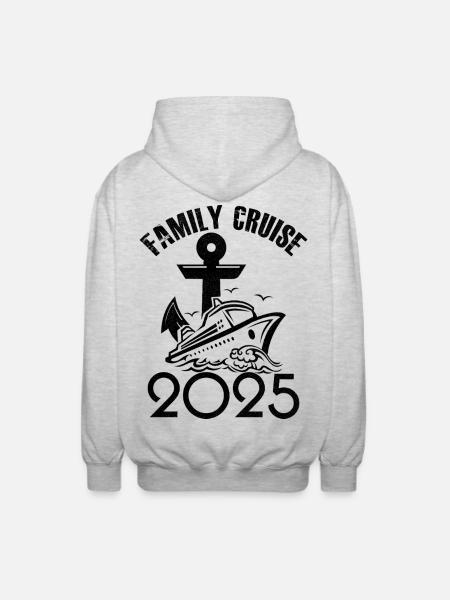 Family cruise 2025 - Unisex Hooded Jacket - light heather grey
