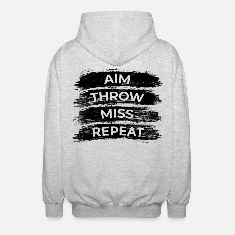 Routine de fléchettes - Veste à capuche unisexe - gris clair chiné