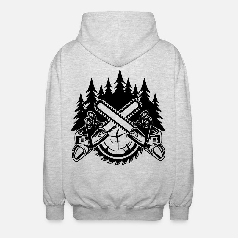 Chainsaws - Unisex Hooded Jacket - light heather grey