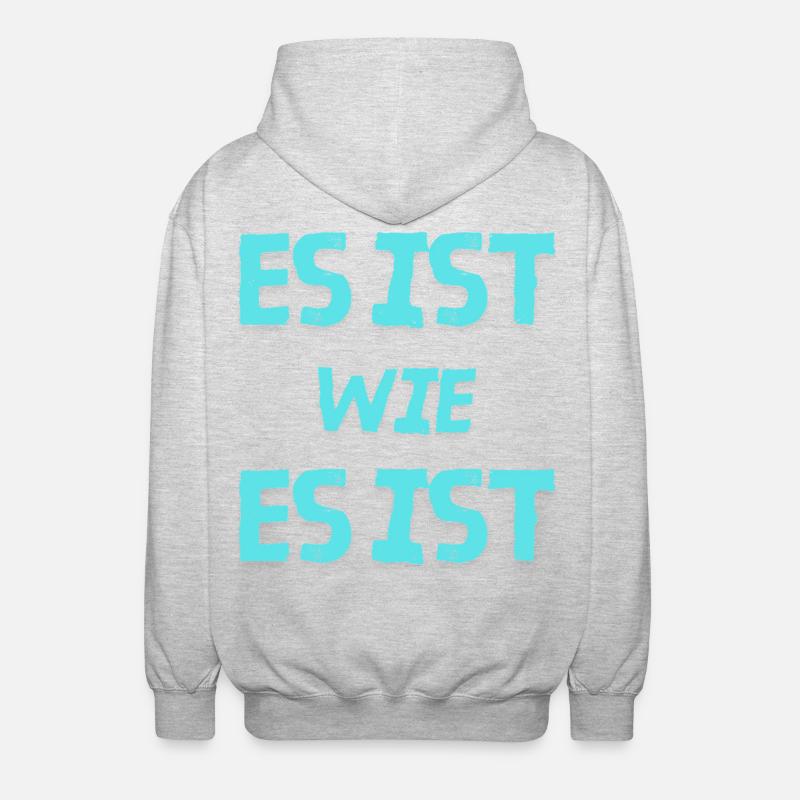 C’est ce que c’est - Veste à capuche unisexe - gris clair chiné