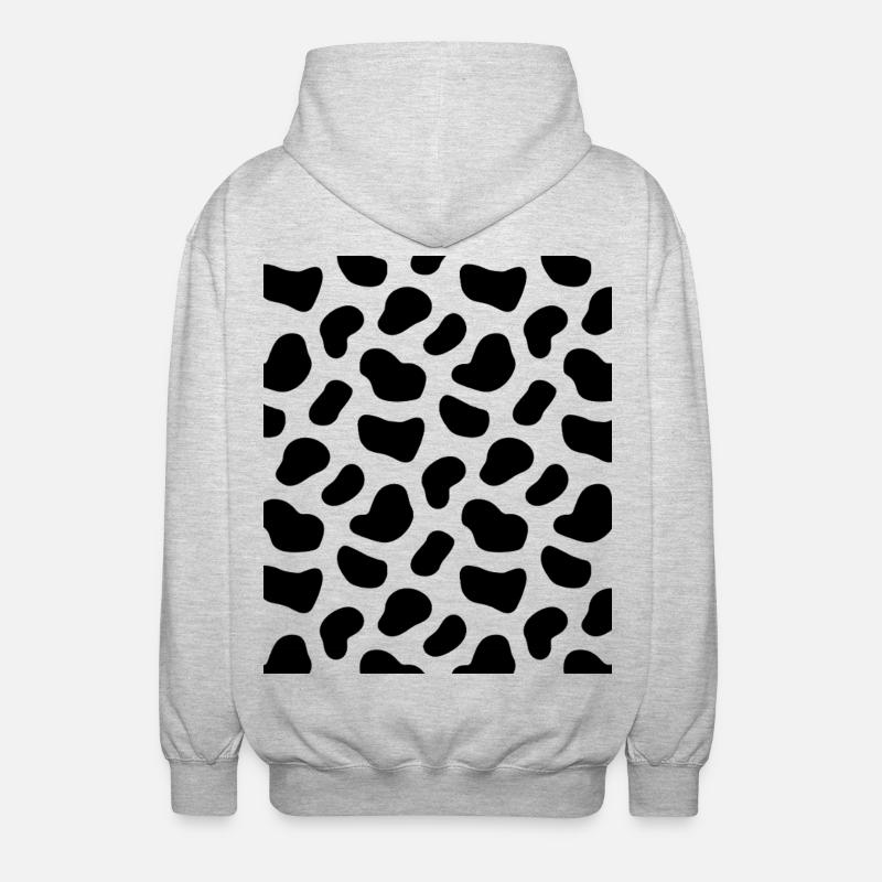 Modello dalmata - Felpa unisex con cappuccio - grigio chiaro melange