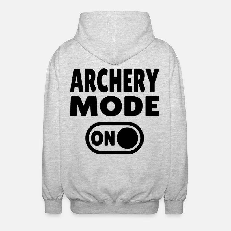 Mode tir à l’arc activé - Veste à capuche unisexe - gris clair chiné