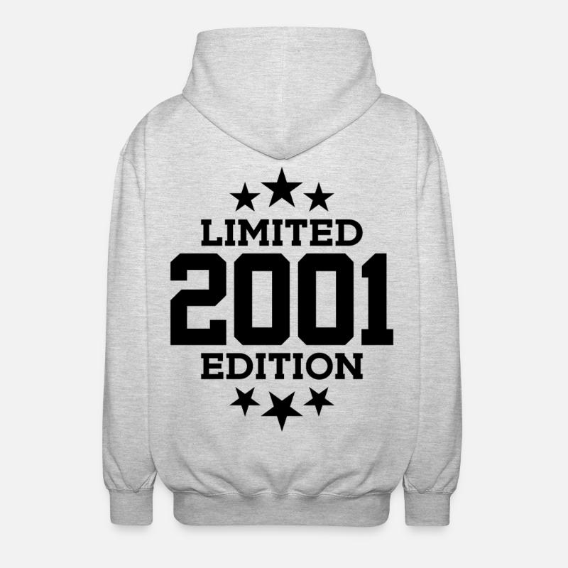 ÉDITION LIMITÉE 2001 25E ANNIVERSAIRE - Veste à capuche unisexe - gris clair chiné