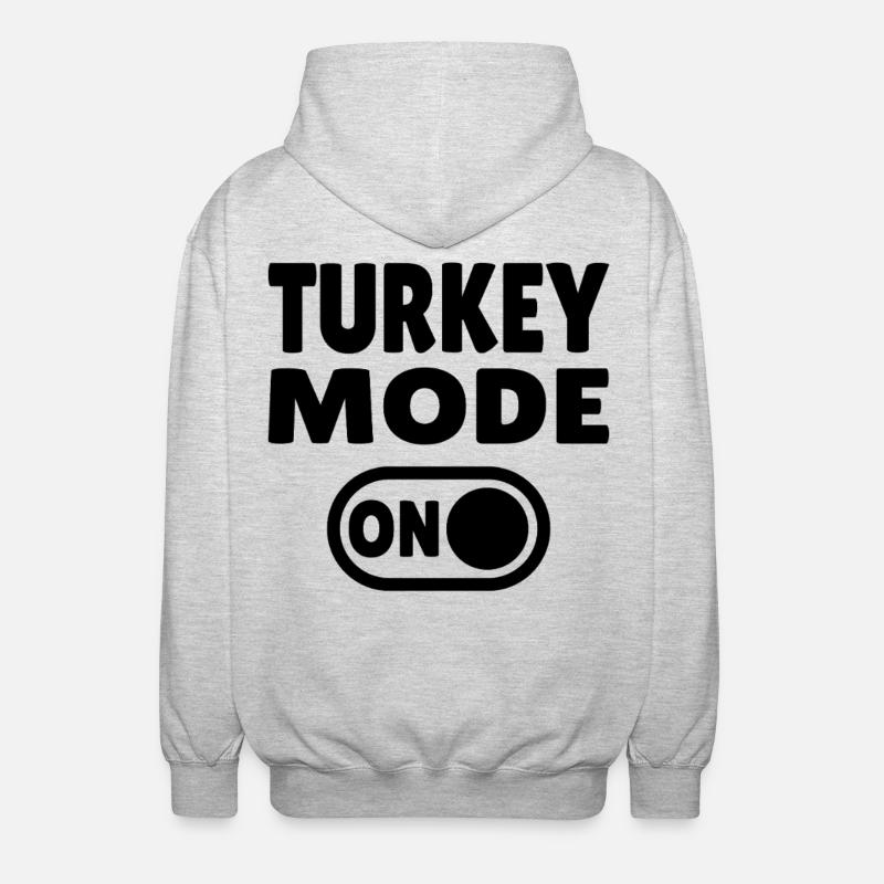 Mode dinde activé - Veste à capuche unisexe - gris clair chiné