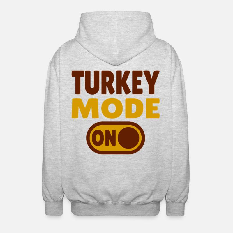Mode dinde activé - Veste à capuche unisexe - gris clair chiné