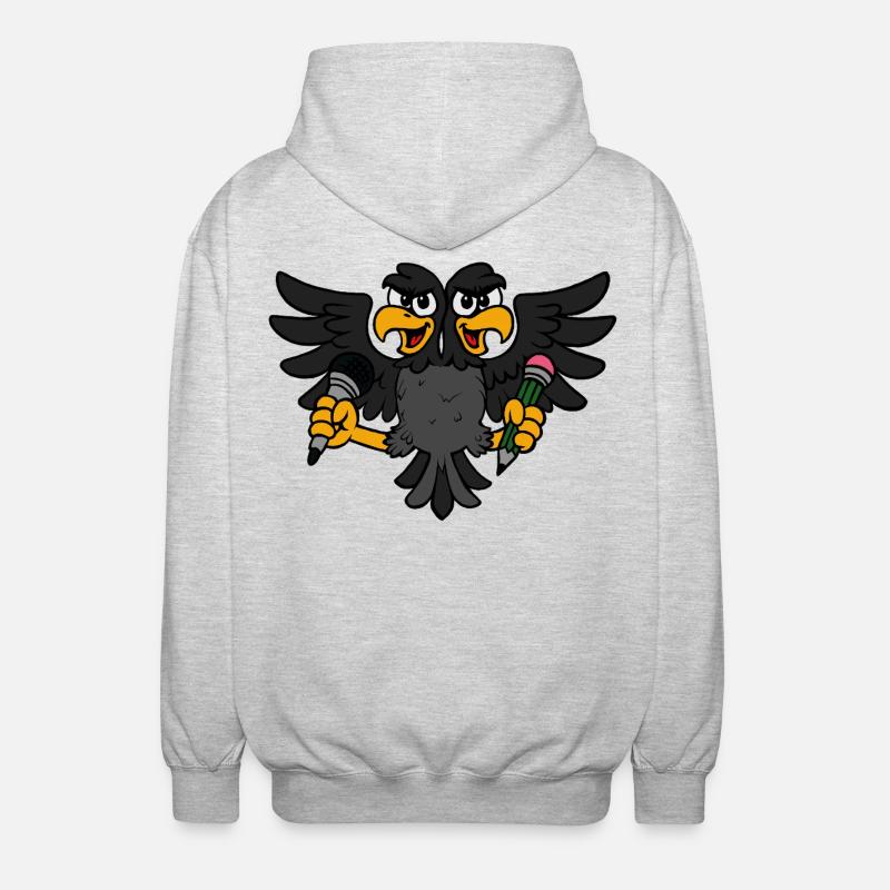 Creative Eagle - Unisex Hooded Jacket - light heather grey