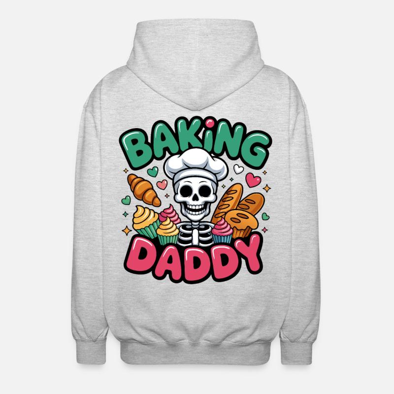 Cuisson de Daddy Skull Cook - Veste à capuche unisexe - gris clair chiné