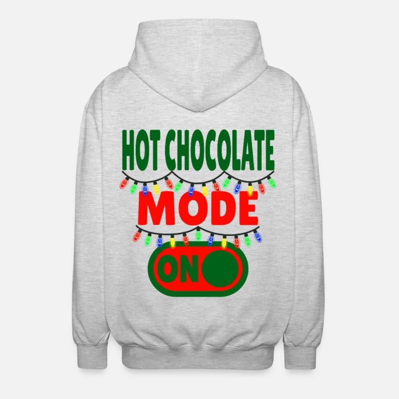 Mode chocolat chaud activé - Veste à capuche unisexe - gris clair chiné