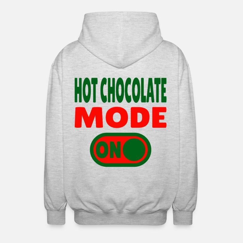 Mode chocolat chaud activé - Veste à capuche unisexe - gris clair chiné